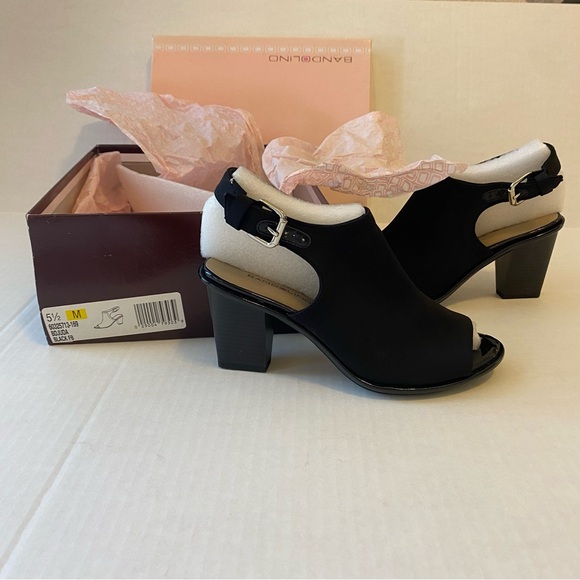 Bandolino Black Sling Back Shoes Size 5.5M with 2.5” Heel; New in Box! - Picture 5 of 6